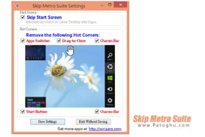 ورود مستقیم به دسکتاپ ویندوز 8 با نرم افزار Skip Metro Suite v3.0