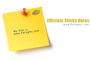 یادآوری کارها با چسباندن یادداشت ها روی دسکتاپ Efficient Notes 5.60 Build 559