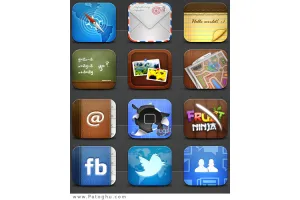 دانلود مجموعه آیکون آیفون - iPhone Icon Collection