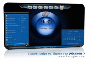 تم جدید و بسیا زیبای ویندوز 7 - Future Series v1 Theme For Windows 7