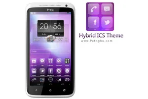 دانلود تم بسیار زیبای تم فوق العاده زیبای Hybrid ICS GO Launcher Theme v4.90 اندروید