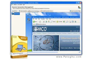مشاهده دسکتاپ کاربران شبکه با نرم افزار EMCO Remote Screenshot 2.5.12.125