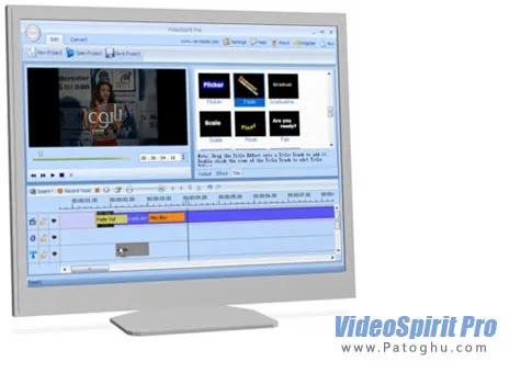 بریدن و تکه تکه کردن فیلم ها با نرم افزار VideoSpirit Pro v1.56