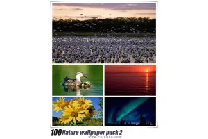 دانلود مجموعه 100 بکگراند زیبا و با کیفیت طبیعت برای دسکتاپ Nature wallpaper pack 2