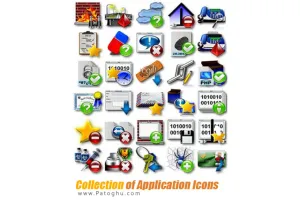 دانلود مجموعه عظیم آیکون های گرافیکی - Collection of Application Icons