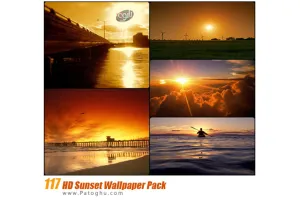 دانلود تصاویر پس زمینه بسیار زیبا از غروب آفتاب - HD Sunset Wallpaper Pack