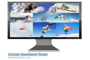 دانلود تم زیبای اسنوبورد برای ویندوز 7 و ویندوز 8 - Extreme Snowboard Theme