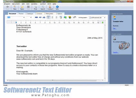 دانلود نرم افزار ویرایشگر متن قدرتمند Softwarenetz Text Editor 1.18