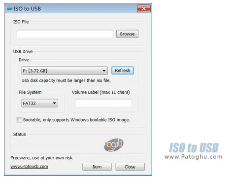دانلود نرم افزار کپی کردن فایل های ایمیج ( ISO ) روی فلش و ساخت فلش های بوتیبل ISO to USB 1.3 Final دانلود نرم افزار کپی کردن فایل های ایمیج ( ISO ) روی فلش و ساخت فلش های بوتیبل ISO to USB 1.3 Final