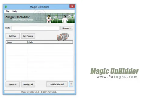 دانلود نرم افزار بازیابی فایل های مخفی شده توسط ویروس ها Magic UnHidder v1.0