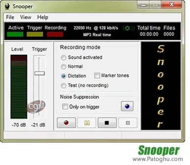 ضبط صدای خروجی از کارت صدا با نرم افزار Snooper 1.39.1