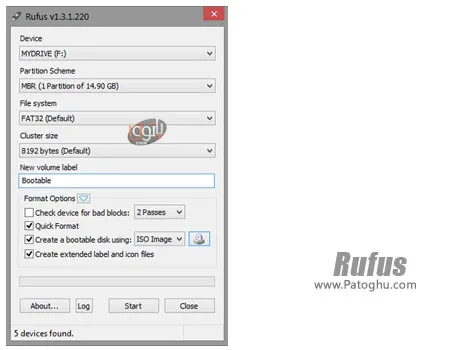 دانلود Rufus v4.10.2279 ساخت Usb درایو Bootable نصب ویندوز از طریق فلش