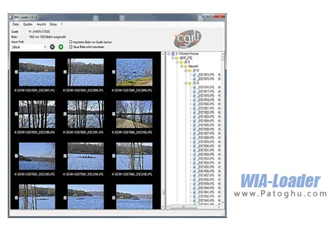 انتقال دسته ای تصاویر از دوربین و فلش به کامپیوتر WIA-Loader 1.8.6.8