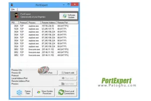 دانلود برنامه مانیتورینگ نرم افزار متصل به اینترنت PortExpert 1.8.4.2