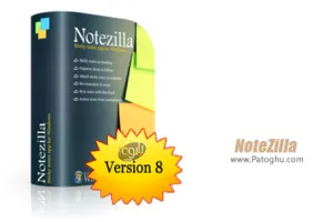 نرم افزار یادداشت برداری و چسباندن آن روی دسکتاپ NoteZilla 8.0.20