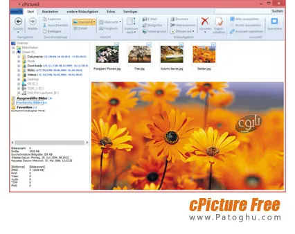 مشاهده و کار روی عکس های دیجیتال cPicture Free 3.4.3