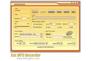 ابزاری حرفه ای برای ضبط صدا توسط کامپیوتر Kat MP3 Recorder v4.7
