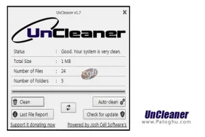 حذف فایل های غیر ضروری از ویندوز UnCleaner v1.7 Final