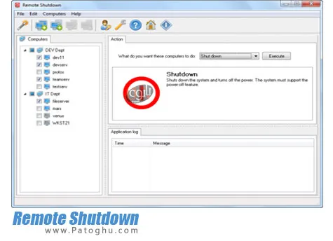 خاموش کردن از راه دور کامپیوتر های شبکه Remote Shutdown 4.0.0