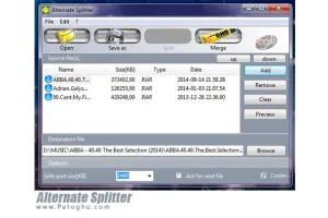 تکه تکه کردن و ادغام فایل ها Alternate Splitter 1.325