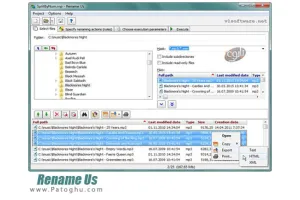 ابزار قدرتمند برای تغییر نام دسته ای فایل ها Rename Us 4.2.8