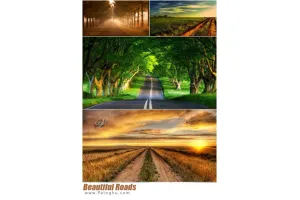 تصاویر از جاده های زیبا و رویایی برای پس زمینه دسکتاپ Beautiful Roads