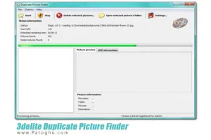 نرم افزار یافتن عکس های تکراری - دانلود 3delite Duplicate Picture Finder 1.0.99.108