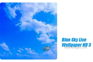 دانلود والپیپر زنده آسمان آبی سه بعدی برای اندروید Blue Sky Live Wallpaper HD 3 2