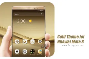تم طلایی برای هواوی میت 8 برای اندروید Gold Theme for Huawei Mate 8 1.1.3