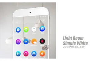دانلود تم خانه روشن برای اندروید Light Room Simple White 1.1.4