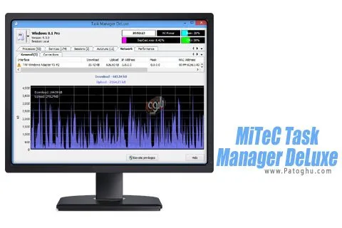 نرم افزار مانیتورینگ برنامه های در حال اجرا - دانلود MiTeC Task Manager DeLuxe 4.8.4