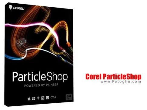 نرم افزار افکت گذاری براش ذرات نور بروی تصاویر با Corel ParticleShop
