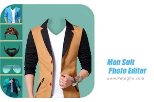 نرم افزار تغییر لباس و مدل موی آقایان برای اندروید Men Suit Photo Editor 2018 5.7