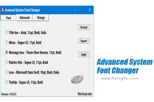 دانلود Advanced System Font Changer 1.2.0.38 تغییر فونت ویندوز