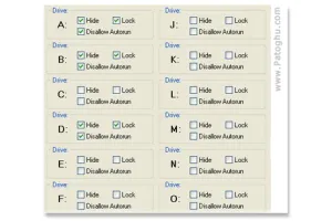 مخفی و قفل کردن درایوهای کامپیوتر با نرم افزار 1st Disk Drive Protector 3.0