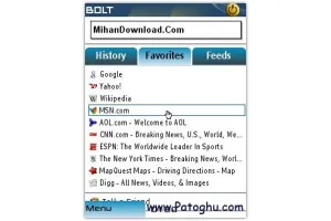 نرم افزارجاوا مرورگر اينترنت موبايل Bitstream BOLT v0.73 جديد!