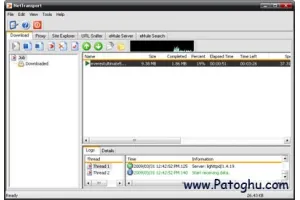 دانلود منیجر قوی با قابلیت پشتیبانی انواع پروتوکل ها Net Transport 2.82 Build 450