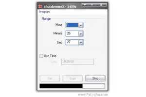خاموش کردن اتوماتيک کامپيوتر توسط نرم افزار ShutdownerX 1.0