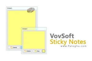 دانلود VovSoft Sticky Notes 9.4 - نرم افزار چسباندن یادداشت به دسکتاپ