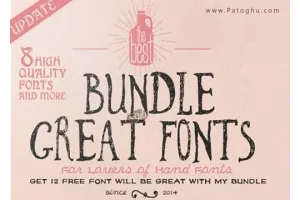 مجموعه 16 فونت انگلیسی Font Bundle