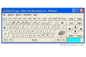 دانلود نرم افزار کیبورد مجازی Click-N-Type 3.03.412