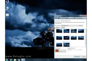 دانلود تم بسیار زیبا Dark Skies Theme  ویندوز ۷