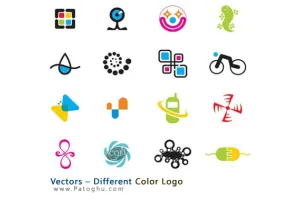 دانلود مجموعه وکتور لوگو های رنگی Vectors – Different Color Logo