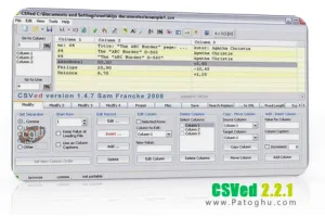 ویرایش فایل های CSV با نرم افزار CSVed 2.2.1