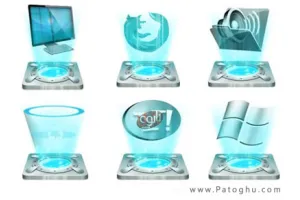 دانلود مجموعه آیکون جدید و کریستالی - Cristal Intense Icons Pack