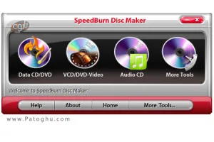 رايت سريع CD و DVD با SpeedBurn Disc Maker v3.0.1