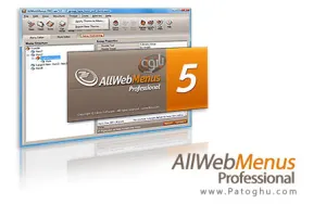 ساخت سريع منوهاي وب براي سايت با AllWebMenus Pro 5.3 Build 840