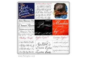 دانلود پکیج فونت های کمیاب Typadelic - Wedding Fonts