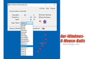 دانلود 4ur-Windows-8-Mouse-Balls 3.51 شخصی سازی ظاهر نشانگر موس برای ویندوز