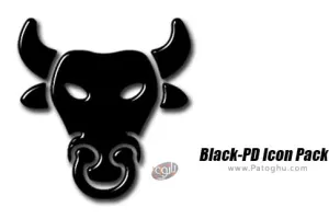 دانلود 1.2 Black-PD Icon Pack مجموعه آیکون های تیره برای اندروید